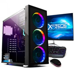 Computadora Gamer Xtreme PC Gaming CM-50140, AMD Ryzen 5 3400G 3.70GHz, 8GB, 240GB SSD, Radeon Vega 11, FreeDOS – incluye Monitor/Teclado/Mouse