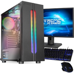 Computadora Gamer Xtreme PC Gaming CM-78041, AMD Ryzen 5 4650G 3.70GHz, 16GB, 2TB + 120GB SSD, Radeon R7 Reinor, FreeDOS ― Incluye Monitor, Teclado y Mouse