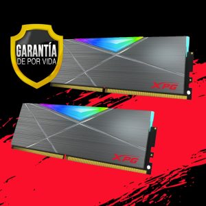 Memoria RAM XPG SPECTRIX D50 RGB Tungsten Grey DDR4, 3200MHz, 8GB, Non-ECC, CL16, XMP